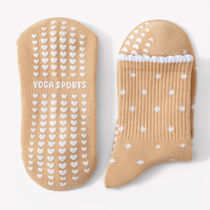 Women's Brown yoga Socks, Whit - Medias Para Pilates Y Yoga review and price